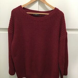 Shein red oversized sweater, size 2xl